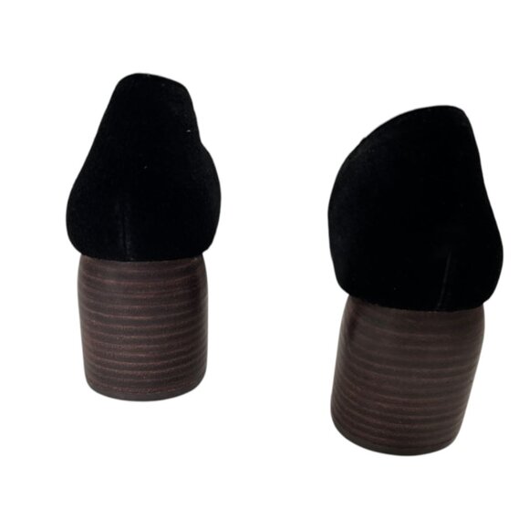 Sbicca Womens Shoes 10 Vintage Collection Black Suede Volin Chunky Heel Mule NEW - Picture 4 of 6